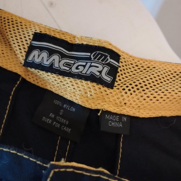 Vintage Y2K rave full length skirt by Macgirl Navy and yellow Sized Small - Picture 2 of 5